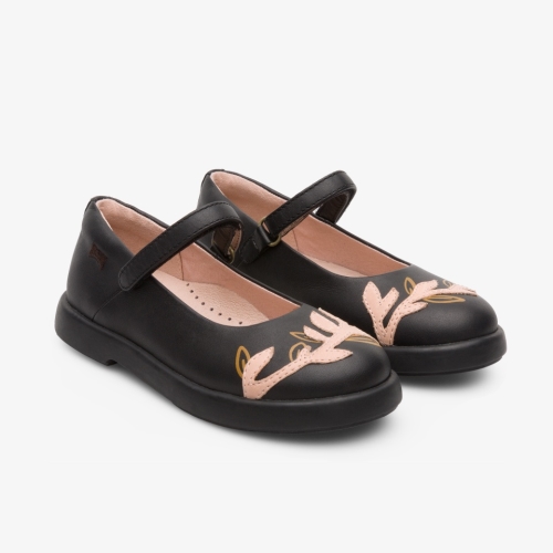 Camper Twins Ballerinas Black - Kids Singapore TLEJJH-221